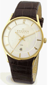 Skagen 474XLGL Gents' Leather Watch