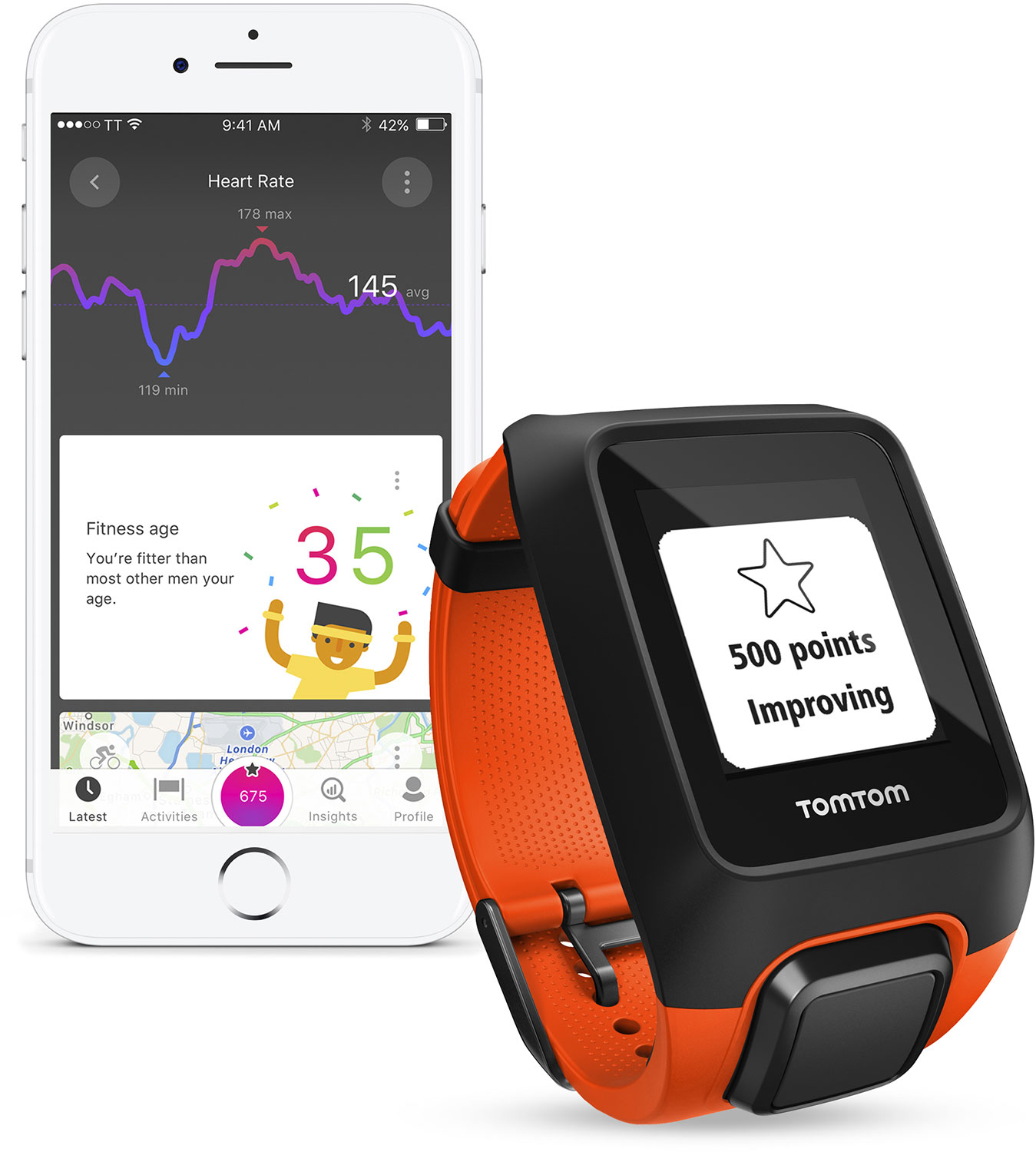 tomtom adventurer strap orange