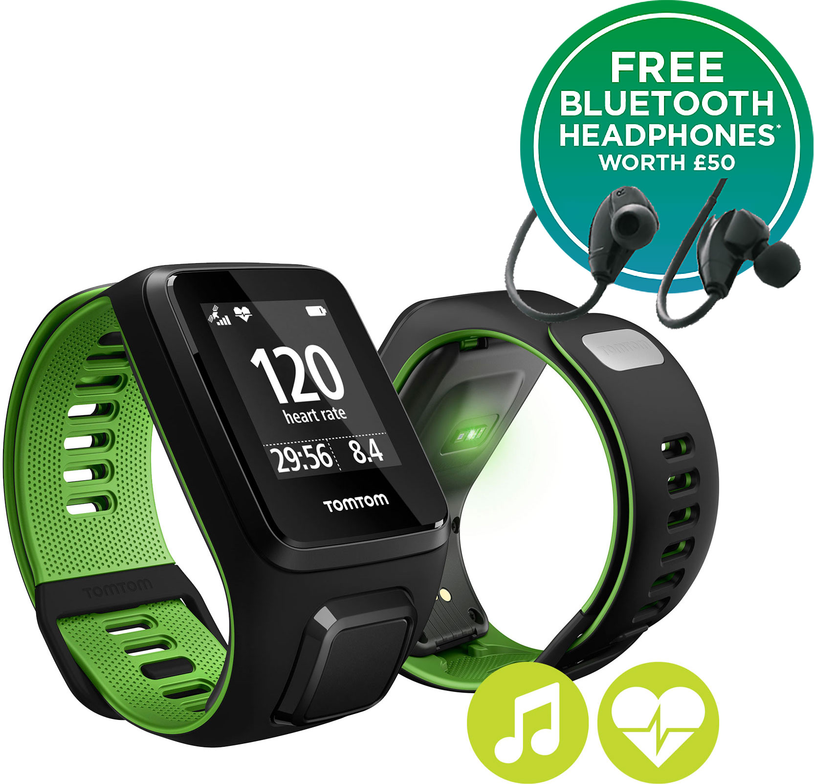 tomtom running watch music