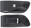 Opinel Black Leather Pouch with Sharpening Steel 01415