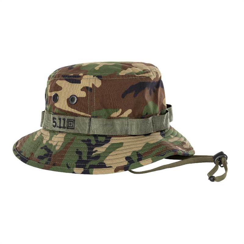 5.11 Mens Boonie Hat Woodland Camo-2