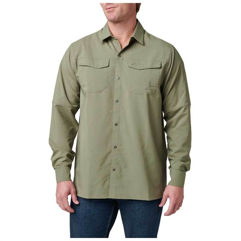 5.11 Mens Freedom Long Sleeve Flex Woven Shirt-3