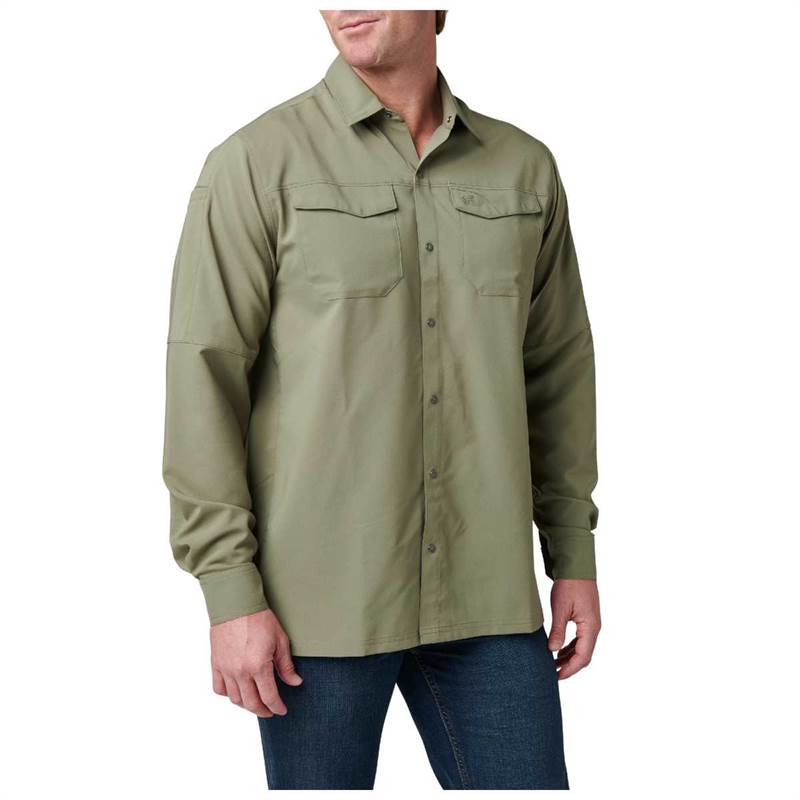 5.11 Mens Freedom Long Sleeve Flex Woven Shirt-5