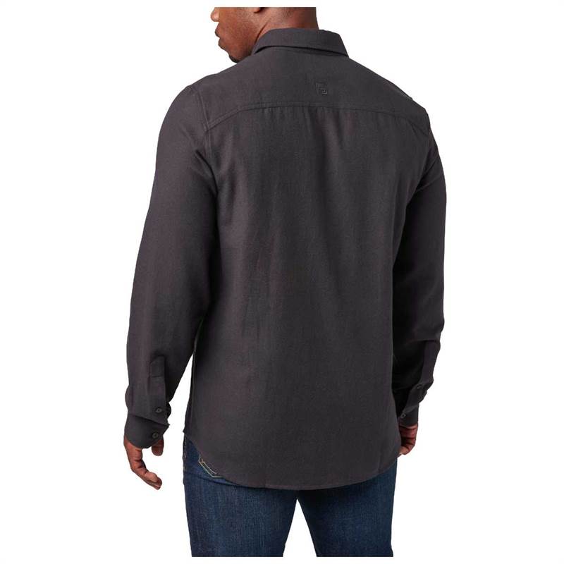 5.11 Mens Silverwood Solid Flannel Long Sleeve Shirt-2
