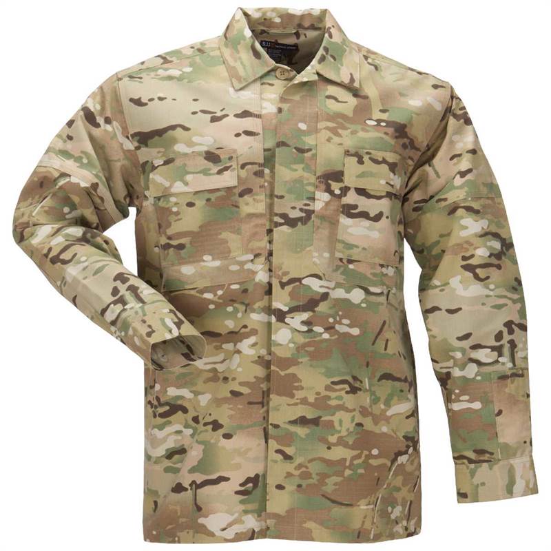 5.11 Mens Ripstop Tdu Multicam Long Sleeve Shirt-2