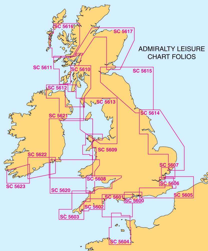 Admiralty Leisure Chart Folios - UK and Ireland OutdoorGB