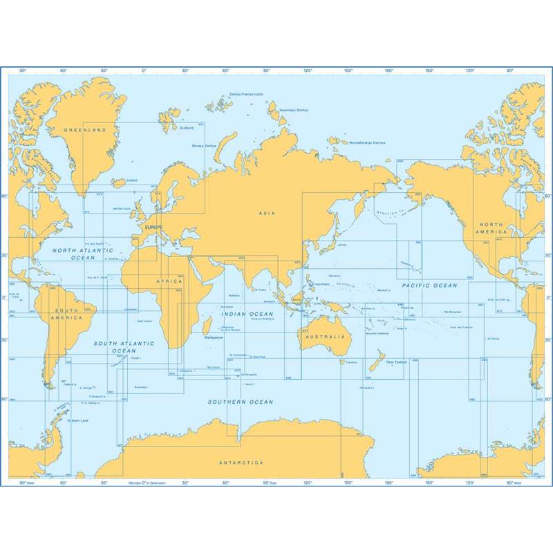 Admiralty Charts The World - General Charts of the Oceans A 12-1