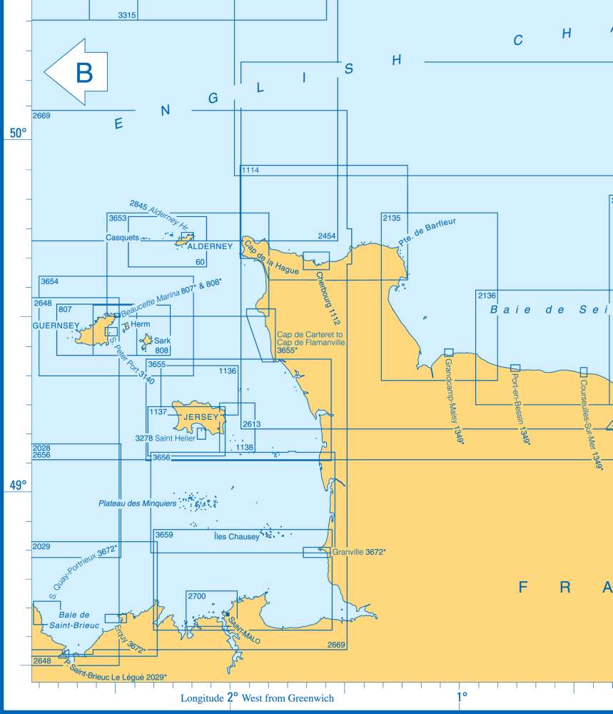 Admiralty Charts English Channel (east) And North Sea (south) B2 29