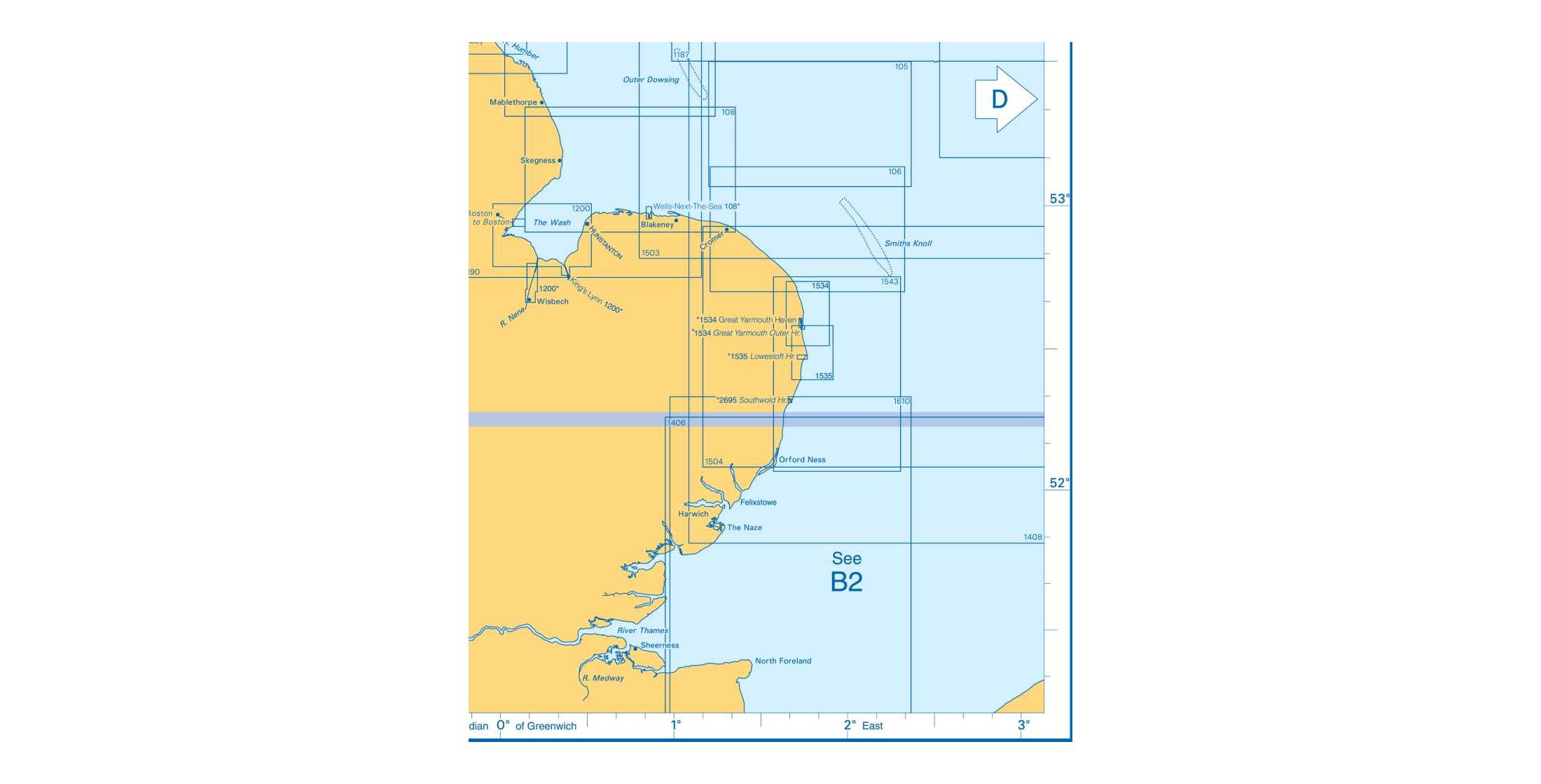 Admiralty Charts - Irish Sea and East England B3 33 OutdoorGB