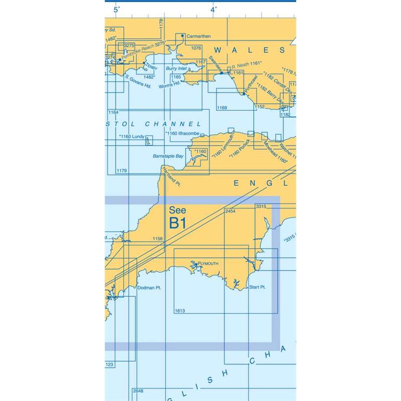 Admiralty Charts South-West England And Brittany B 19-4