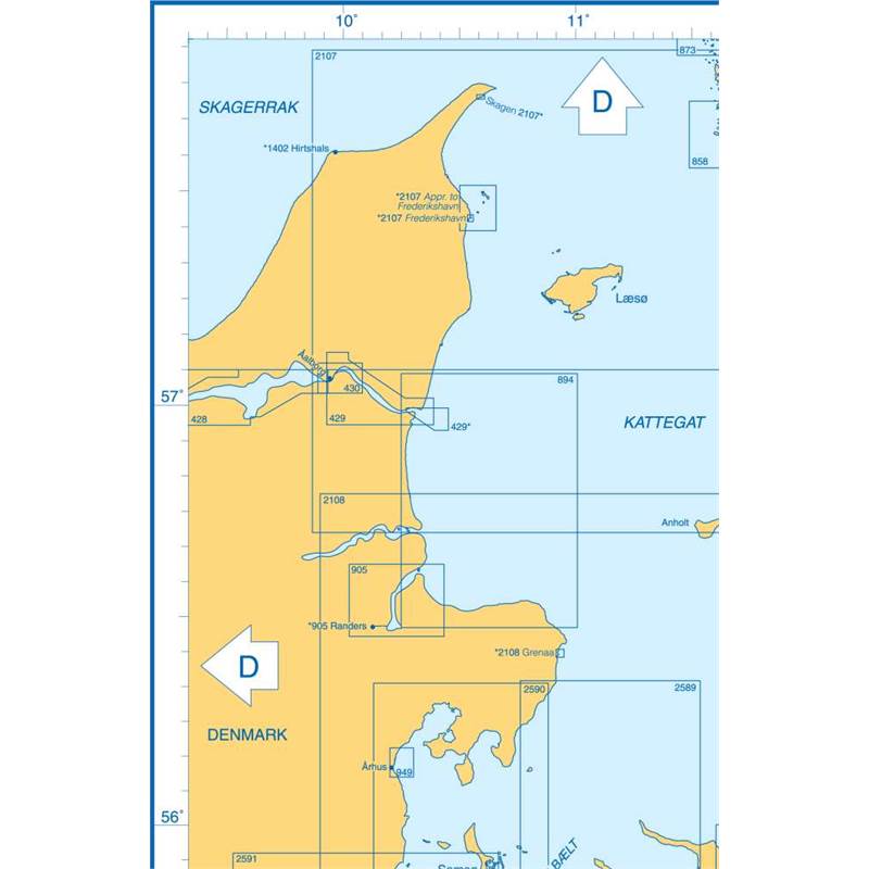Admiralty Charts Kattegat And Baltic Entrances D1 47-3