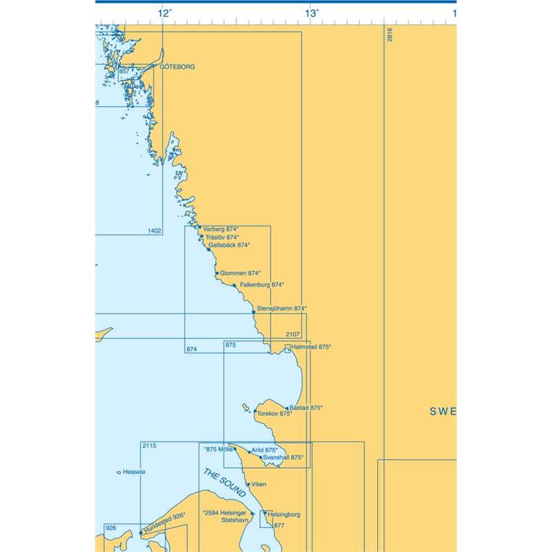 Admiralty Charts - Kattegat and Baltic Entrances D1 47 OutdoorGB