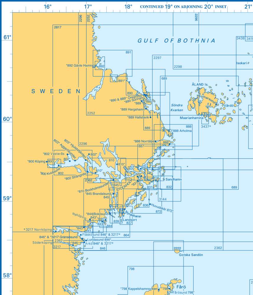Admiralty Charts - Baltic Sea - Gulf of Finland - Gulf of Bothnia D2 49