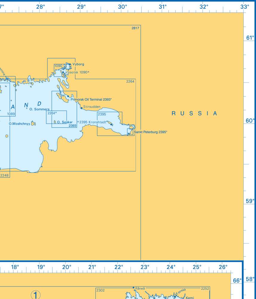 Admiralty Charts - Baltic Sea - Gulf of Finland - Gulf of Bothnia D2 49
