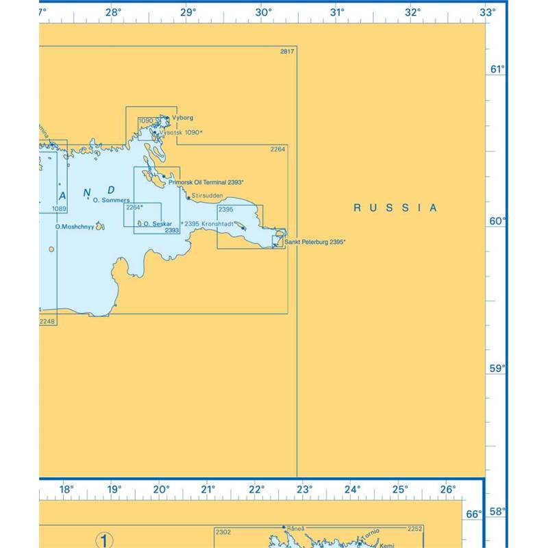 Admiralty Charts - Baltic Sea - Gulf of Finland - Gulf of Bothnia D2 49 ...