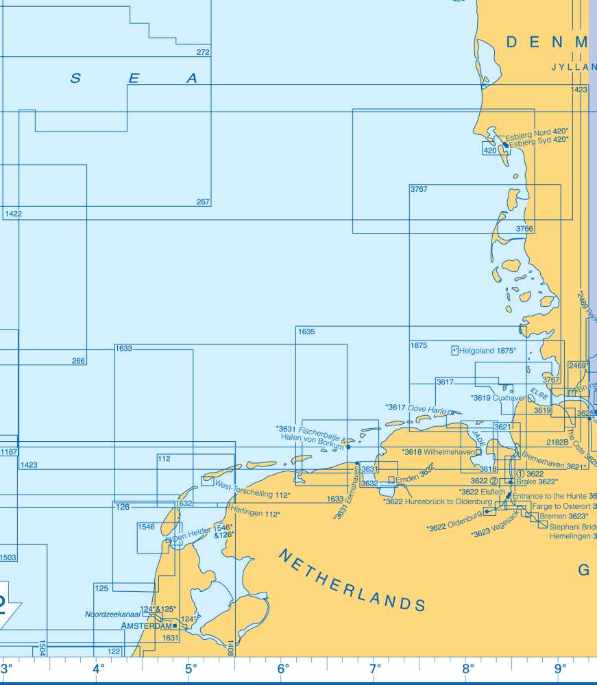 Admiralty Charts - North Sea - Skagerrak and Kattegat D 45