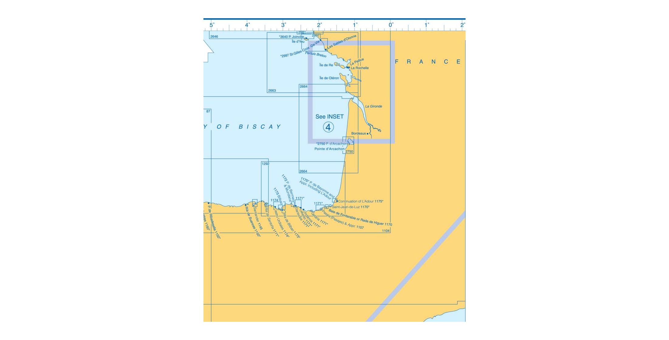 Admiralty Charts Bay of Biscay Liberian Peninsula Morocco Islas