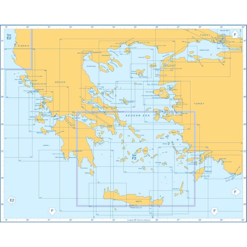 Admiralty Charts Greece And Turkey F1 61-1