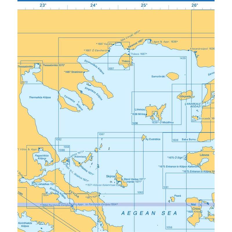 Admiralty Charts Greece And Turkey F1 61-4