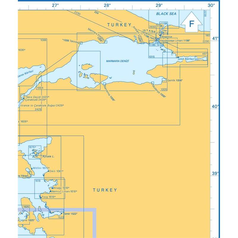 Admiralty Charts - Greece and Turkey F1 61 OutdoorGB