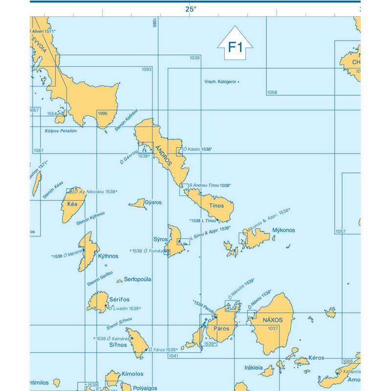 Admiralty Charts Southern Aegean Sea F2 63-4
