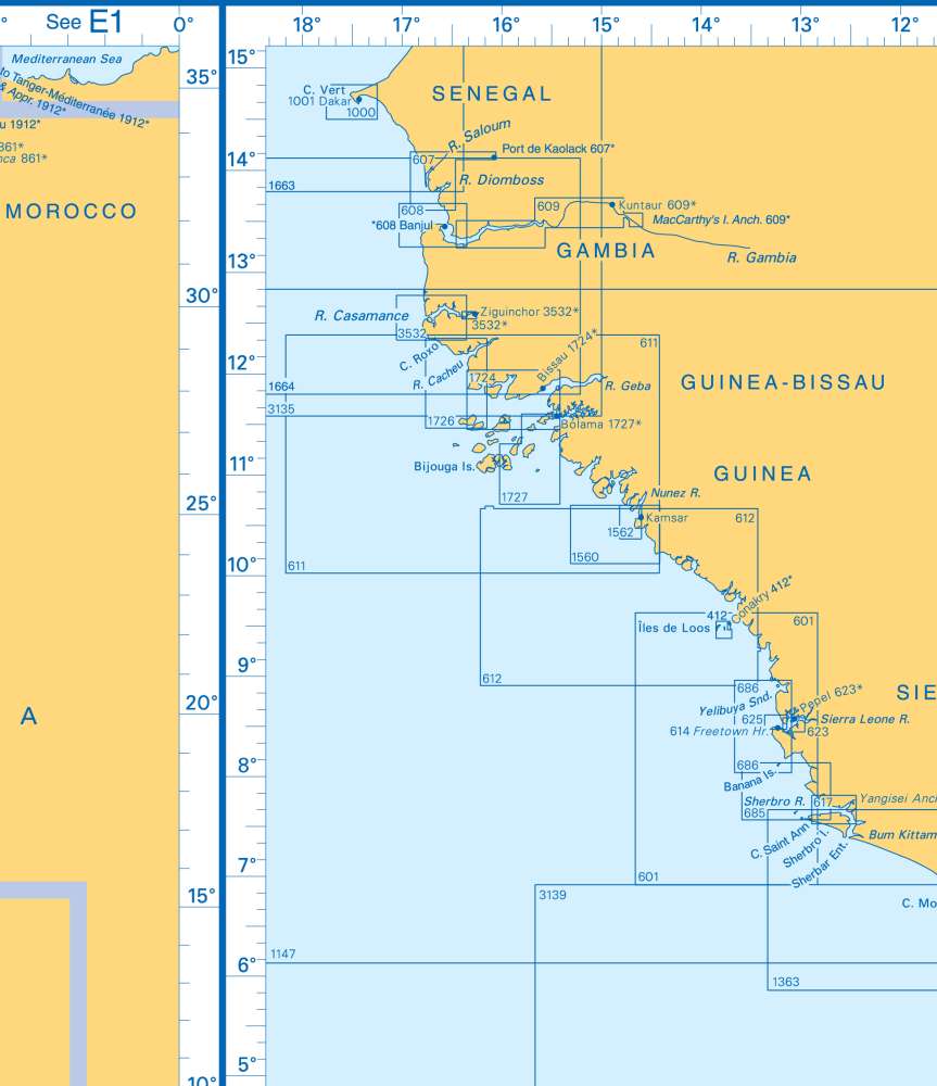 Admiralty Charts - West Africa and Cabo Verde Islands G 65