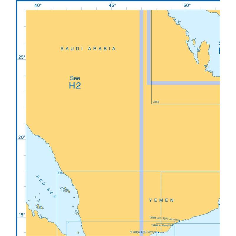 Admiralty Charts - Arabian Sea H1 71 OutdoorGB