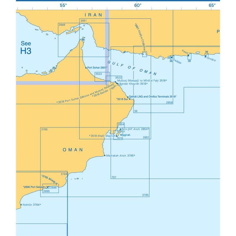 Admiralty Charts Arabian Sea H1 71-4