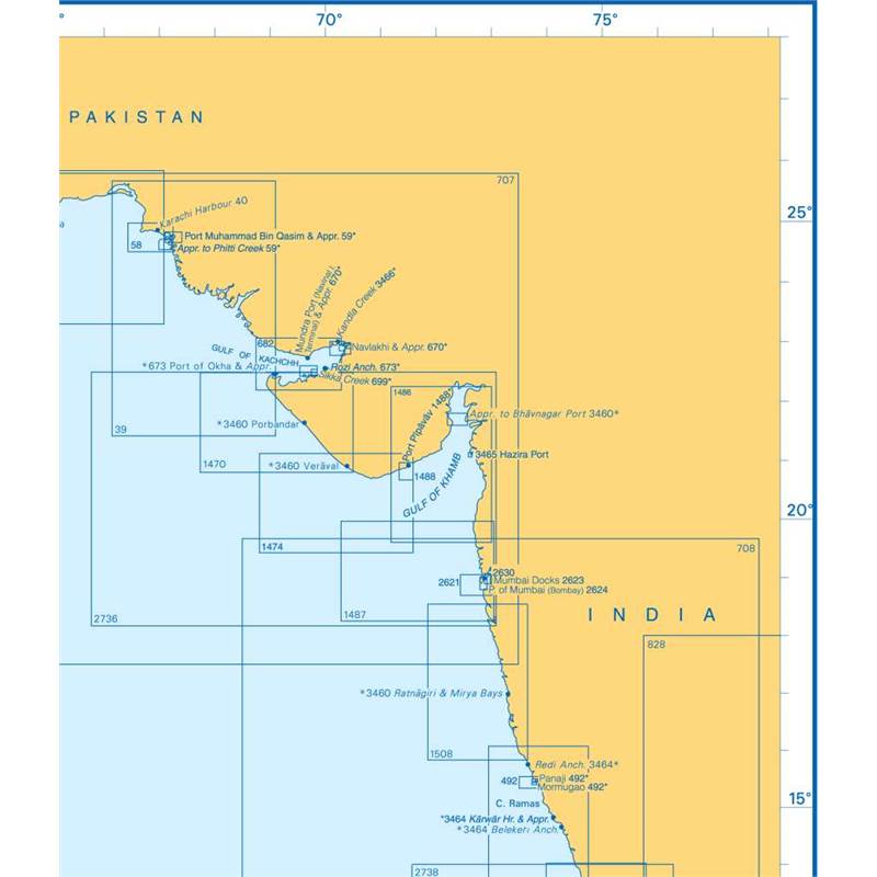 Admiralty Charts Arabian Sea H1 71-5