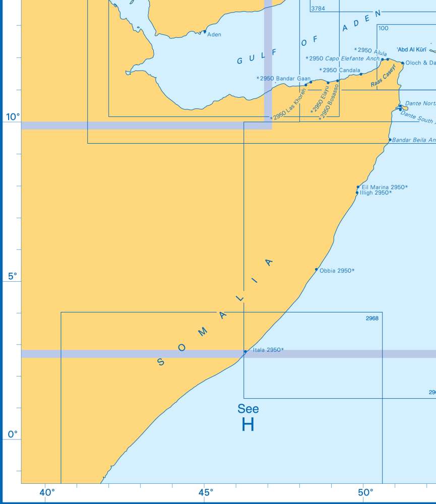 Admiralty Charts - Arabian Sea H1 71