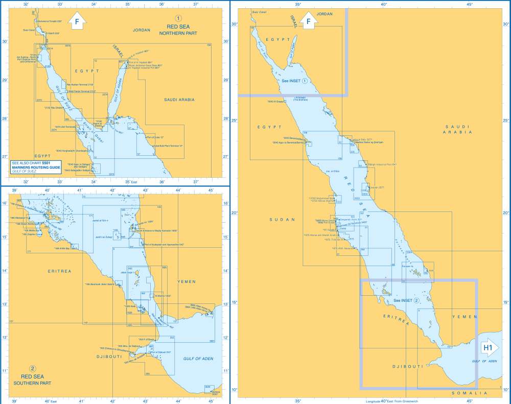 Admiralty Charts - Red Sea H2 73