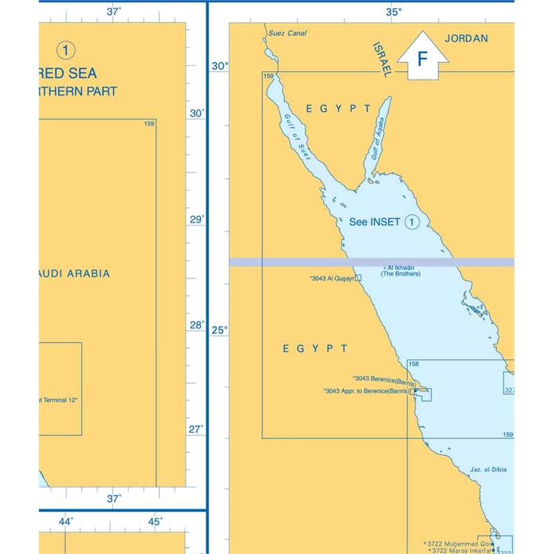 Admiralty Charts Red Sea H2 73-4