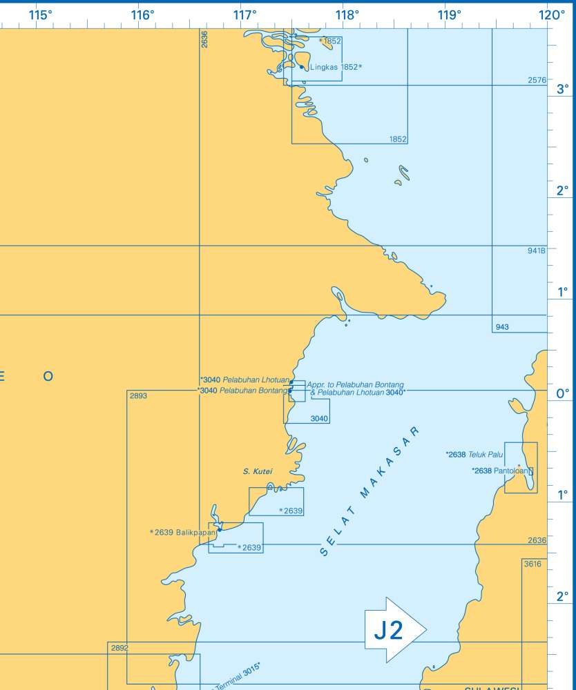 Admiralty Charts - Borneo and Jawa J1 85