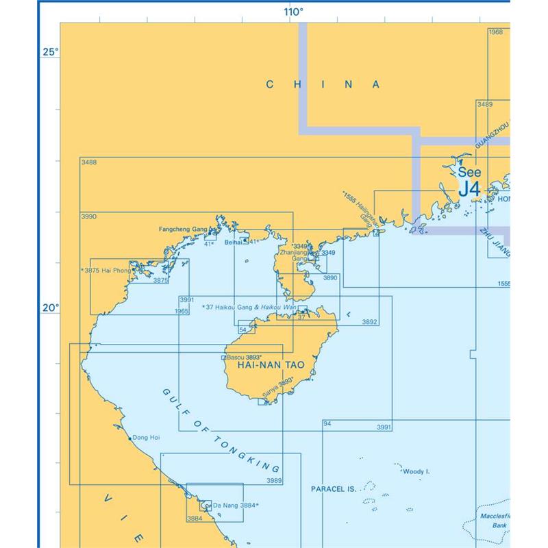Admiralty Charts South China Sea And Philippines J3 89-3