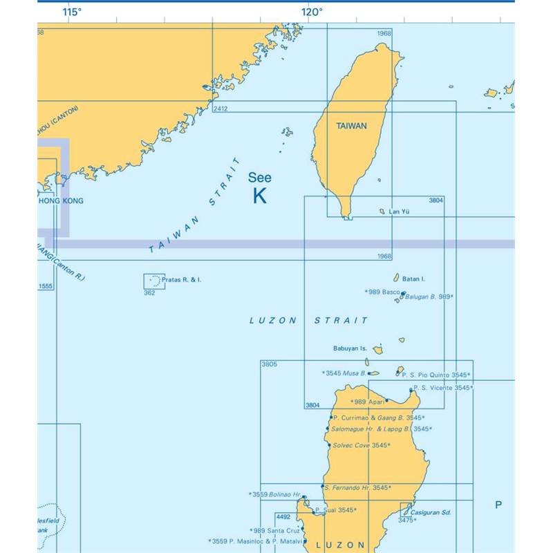 Admiralty Charts - South China Sea and Philippines J3 89 OutdoorGB