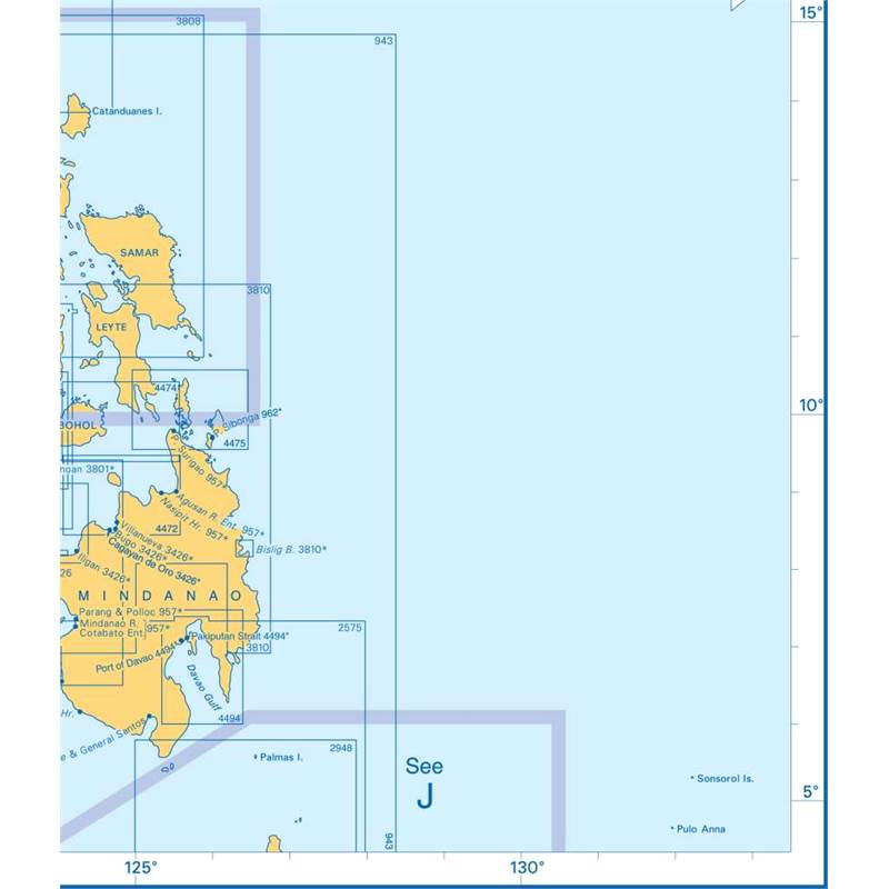 Admiralty Charts - South China Sea and Philippines J3 89 OutdoorGB