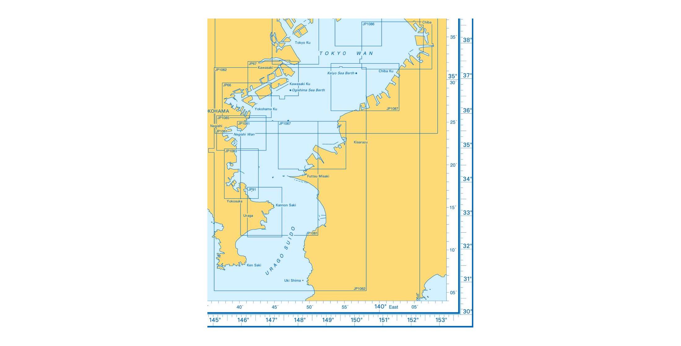 Admiralty Charts Russia - Pacific Coast - Eastern Korea - Japan - Tokyo ...