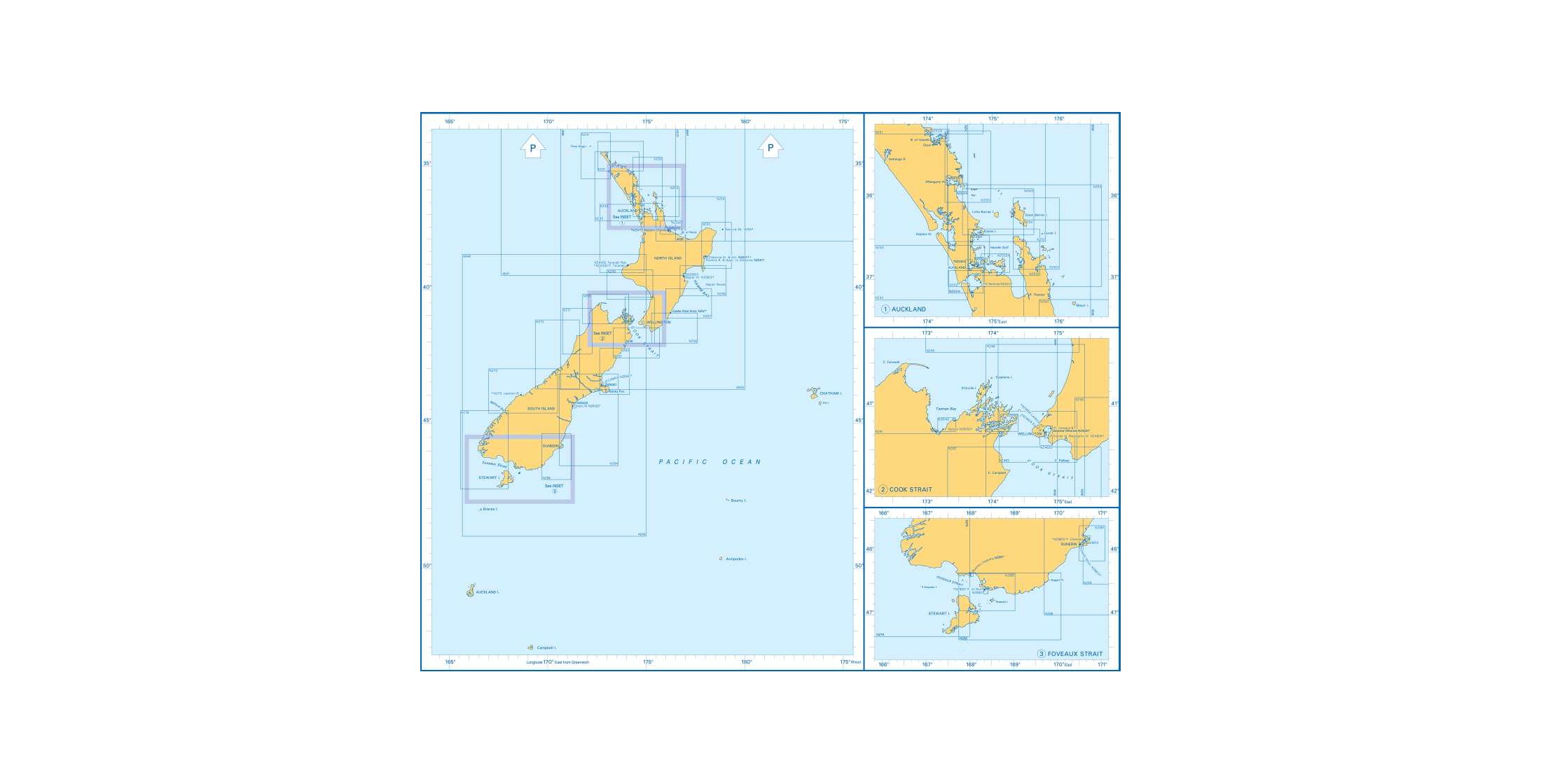 Admiralty Charts New Zealand N 107