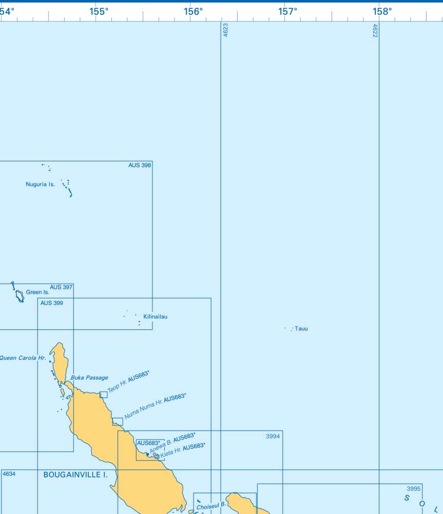 Admiralty Charts - Solomon Islands - Louisiade Archipelago - Bismarck ...