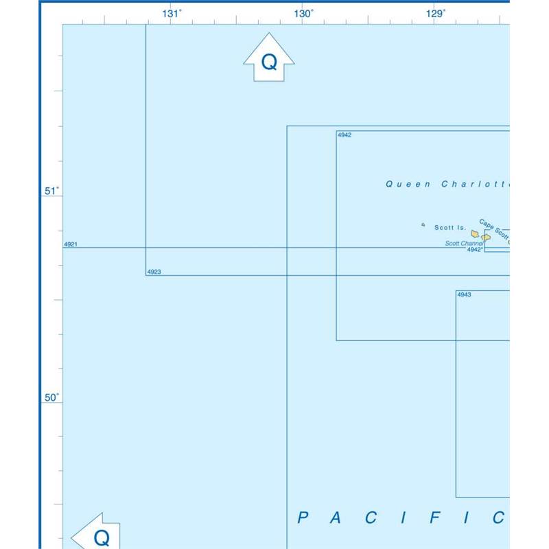 Admiralty Charts British Columbia And Washington — Queen Charlotte Sound To Grays Harbour Q1 123-3