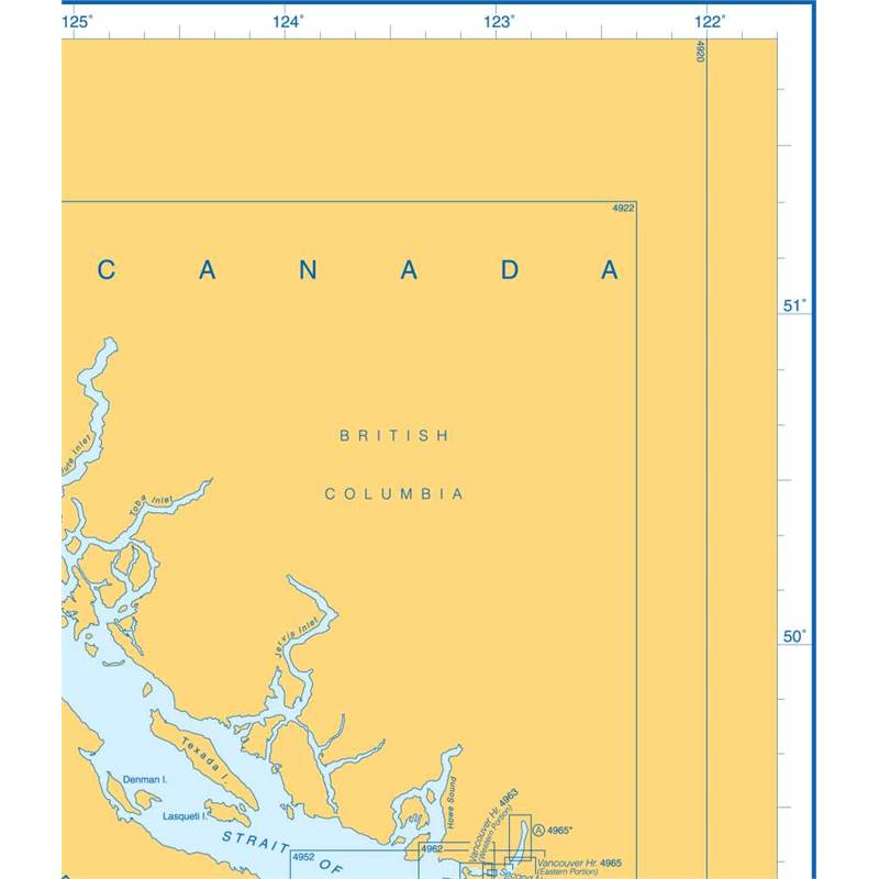 Admiralty Charts British Columbia And Washington — Queen Charlotte Sound To Grays Harbour Q1 123-5
