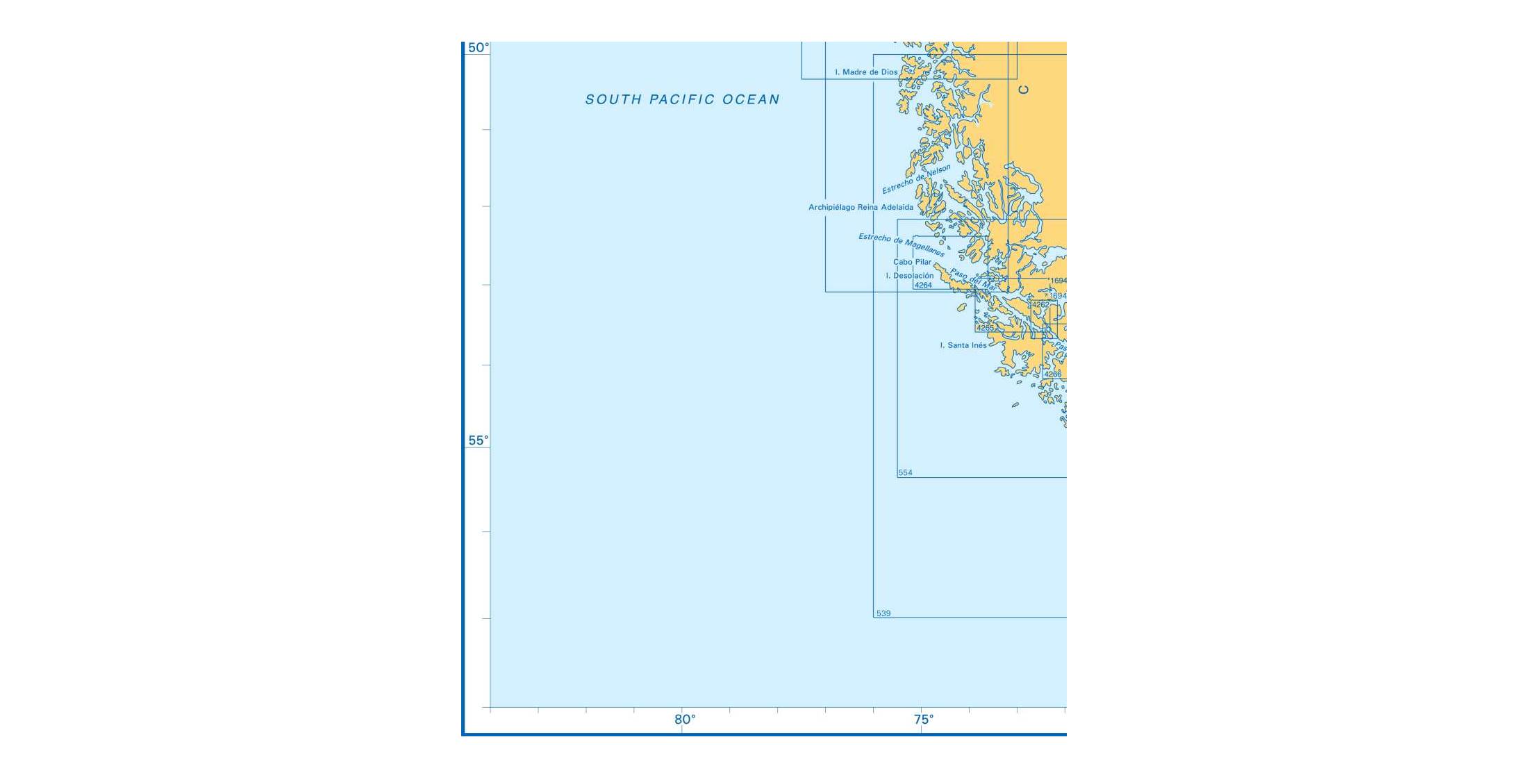 Admiralty Charts - Southern Coasts of South America S1 129 OutdoorGB