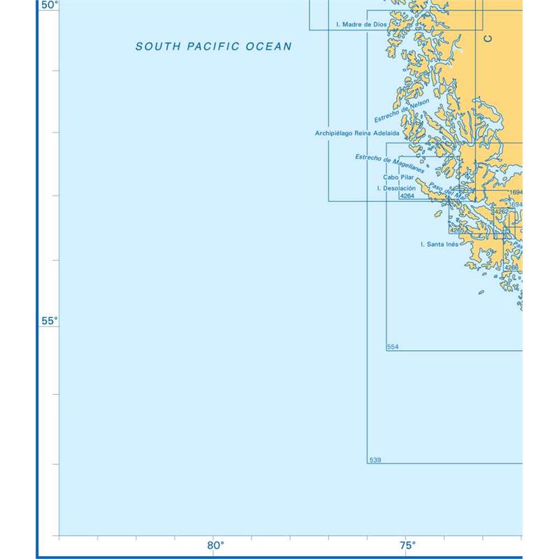 Admiralty Charts - Southern Coasts of South America S1 129 OutdoorGB