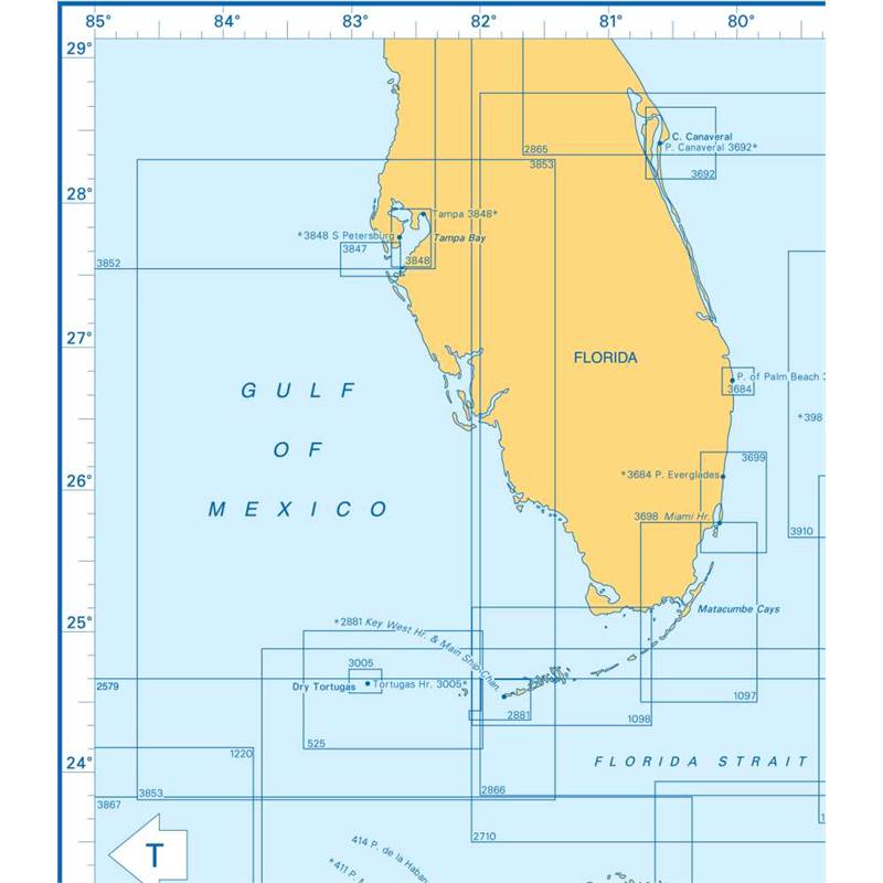 Admiralty Charts West Indies, Bahamas to Dominican Republic, Cuba and Jamaica T2 139-3