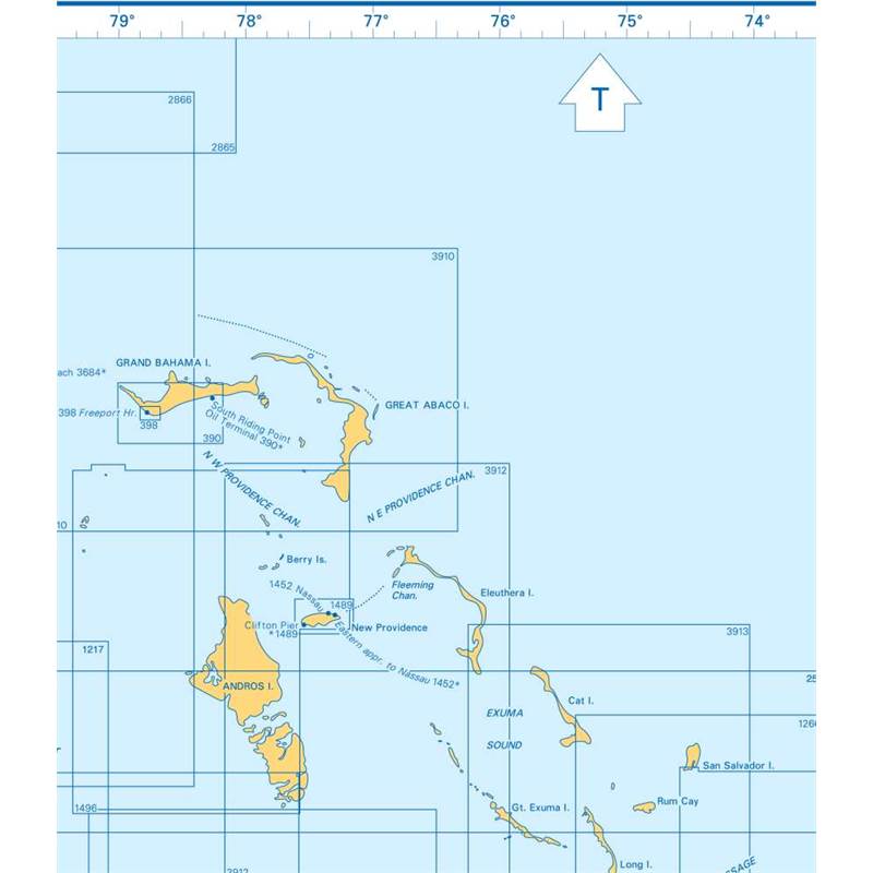 Admiralty Charts West Indies, Bahamas to Dominican Republic, Cuba and Jamaica T2 139-4