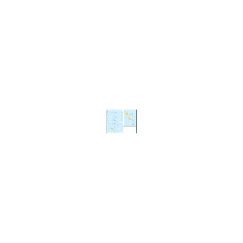 Admiralty Charts Nouvelle-Caledonie, Vanuatu (New Hebrides) and Santa Cruz Island N1 109-2