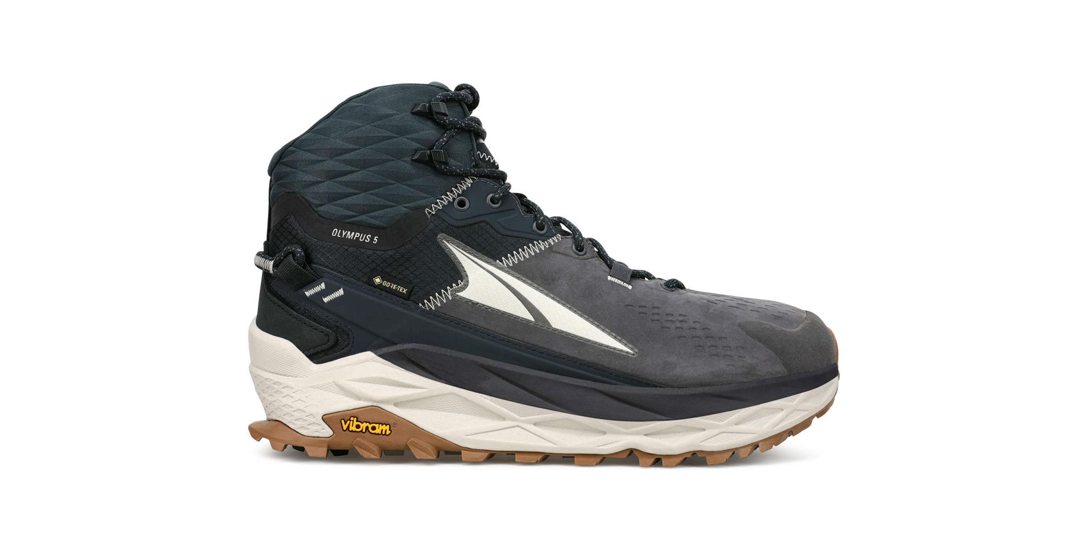 Altra Mens Olympus 5 Mid GoreTex Hiking Shoes