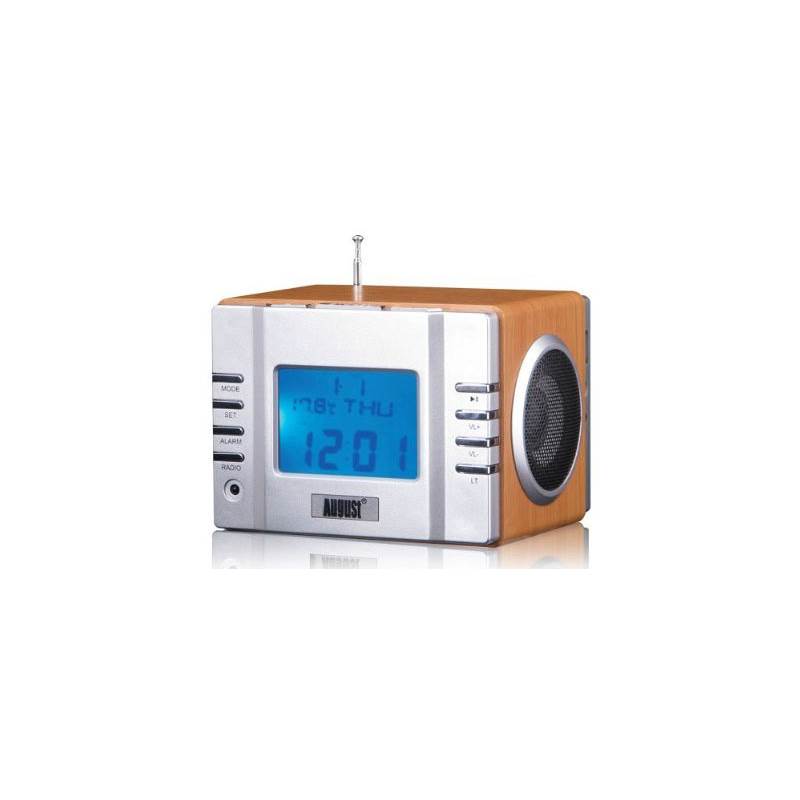 August MP3/FM Clock Radio MB300-1