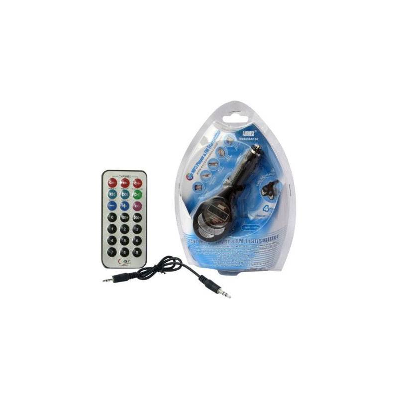 August CR100 Car MP3 Player and FM Transmitter-1