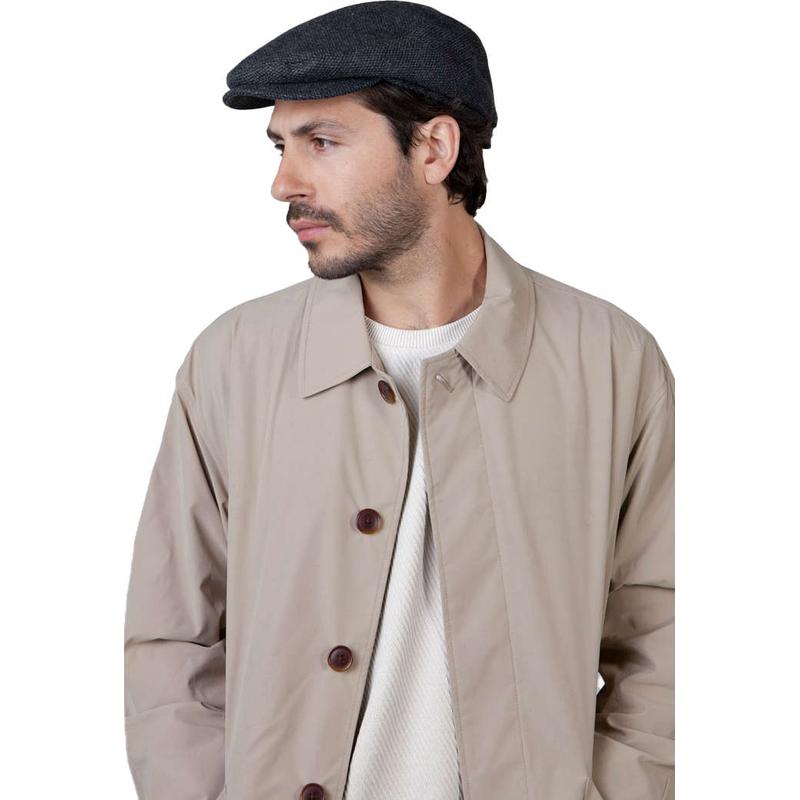 Bonnet Oslo Barts - Béret Plat En Laine Et Polyester, Réglable, Pour Homme Et Femme